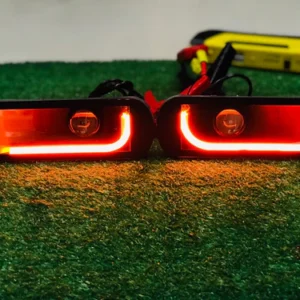 Suzuki Mehran Bumper Light Yellow White Throw With Indicator DRL 2 Pcs Set